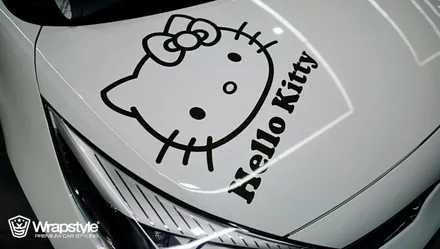 자동차 데칼 우리들의 귀염둥이 모닝에 데칼 랩핑해줬어요 / 김포시 마산동