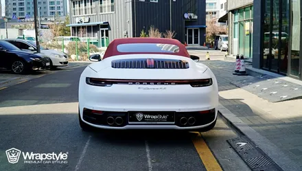 포르쉐 911 3M 사틴 화이트 전체랩핑 시공후기 / 김포시 마산동