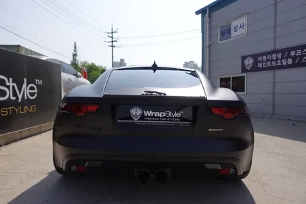 [랩스타일 코리아] 이것이 진짜 재규어다! - 재규어 F타입 무광 전체랩핑 (Jaguar F-type Black Edition) / 김포시 마산동