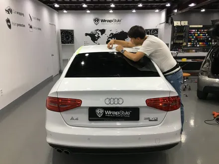 [랩스타일 코리아] 화이트 아우디에게는 강추! 갬성 뿜뿜! 아우디 A4 루프스킨 시공 스케치 / 김포시 마산동