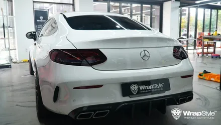 김포랩핑 벤츠 c63amg 전체랩핑 이노즈텍 카키그린 / 김포시 마산동