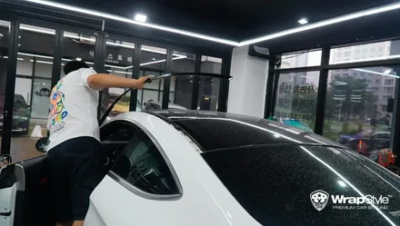 자동차랩핑 벤츠 c63amg 블랙ppf/크롬죽이기 자동차 보호와 스타일링을 한방에! [랩스타일 코리아] / 김포시 마산동