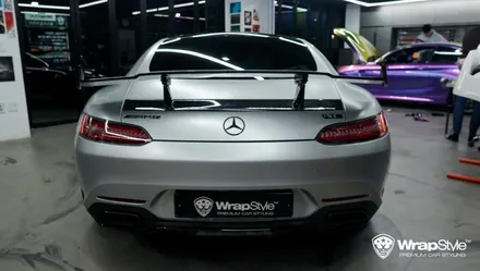 벤츠 AMG GT 무광 블랙 전체랩핑 포인트랩핑까지! / 김포시 마산동