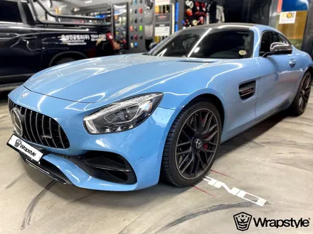벤츠 AMG GT 차이나 블루 랩핑차량 사고처리해 드렸어요 / 김포시 마산동