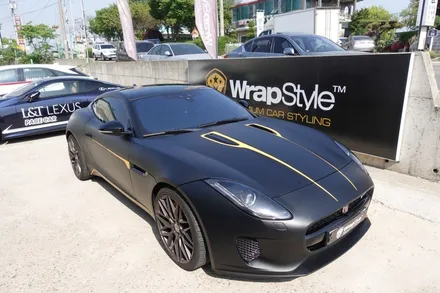 [랩스타일 코리아] 이것이 진짜 재규어다! - 재규어 F타입 무광 전체랩핑 (Jaguar F-type Black Edition) / 김포시 마산동