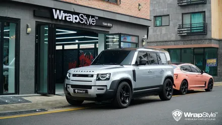 [랩스타일 코리아] 정통 오프로드 SUV 랜드로버 디펜더 블랙팩 & 측면 전체 PPF / 김포시 마산동
