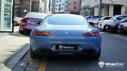 벤츠 AMG GT 아이리스텍 차이나 블루 전체랩핑 / 김포시 마산동