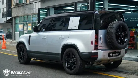 [랩스타일 코리아] 정통 오프로드 SUV 랜드로버 디펜더 블랙팩 & 측면 전체 PPF / 김포시 마산동