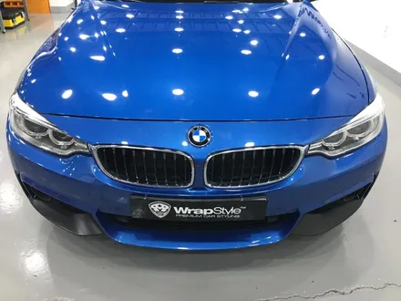 [랩스타일 코리아] BMW 4시리즈 인기 랩핑 아이템, 앞범퍼 부분랩핑 및 키드니그릴 랩핑, 루프스킨 시공 / 김포시 마산동