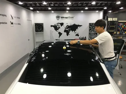 [랩스타일 코리아] 화이트 아우디에게는 강추! 갬성 뿜뿜! 아우디 A4 루프스킨 시공 스케치 / 김포시 마산동