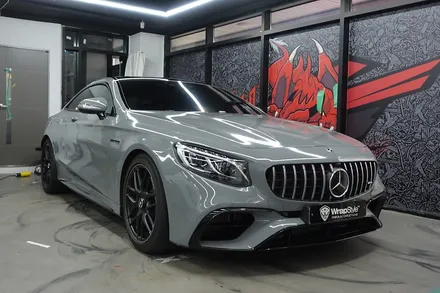 [랩스타일코리아] 벤츠 S63 AMG 쿠페 전체랩핑 -  에이버리데니슨 락 그레이 (Avery Rock Grey) / 김포시 마산동