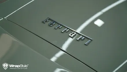 페라리 전체랩핑 이노즈텍 마이애미블루 자동차 전체랩핑 / 김포시 마산동