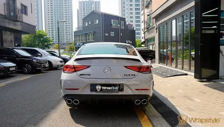 김포랩핑 벤츠 CLS53 amg 전체랩핑 이노즈텍 초크 그레이 / 김포시 마산동