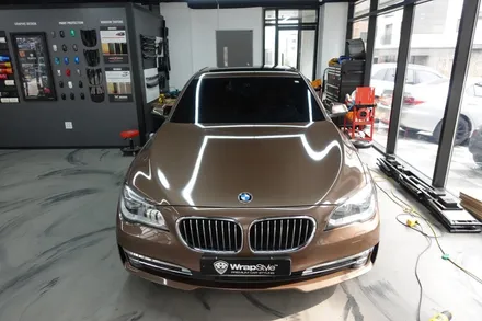 [랩스타일 코리아] 자동차 랩핑으로 내차의 느낌 바꾸기 - BMW 7 series 색상변경 전체랩핑 (에이버리 글로스 메탈릭 브라운) / 김포시 마산동