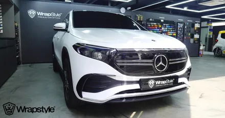 김포랩핑 벤츠 EQA 250amg 사틴 화이트 전체랩핑 / 김포시 마산동