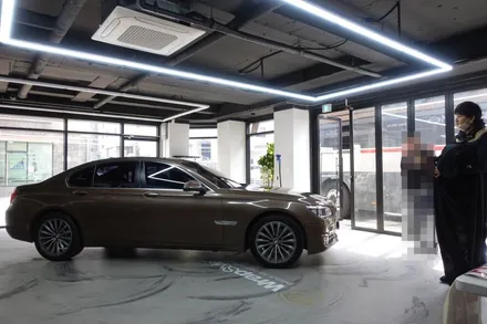 [랩스타일 코리아] 자동차 랩핑으로 내차의 느낌 바꾸기 - BMW 7 series 색상변경 전체랩핑 (에이버리 글로스 메탈릭 브라운) / 김포시 마산동