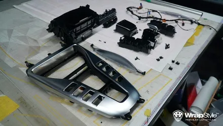 자동차실내랩핑 이렇게! 벤츠 gt43amg 실내카본랩핑 [랩스타일 코리아] / 김포시 마산동