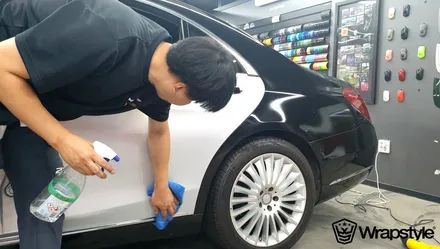 랩핑차량, 손상된 부분만 감쪽같이 부분랩핑하세요! [벤츠 S350] / 김포시 마산동