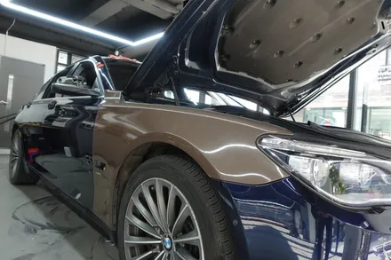 [랩스타일 코리아] 자동차 랩핑으로 내차의 느낌 바꾸기 - BMW 7 series 색상변경 전체랩핑 (에이버리 글로스 메탈릭 브라운) / 김포시 마산동