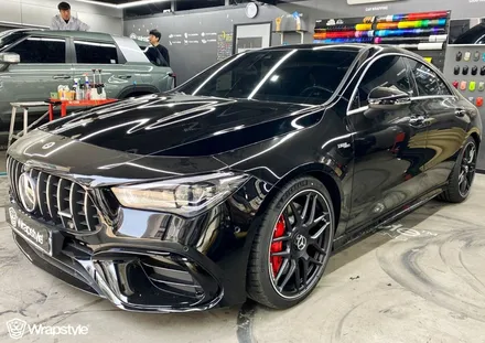 벤츠 CLA 45 amg s, 크림슨 레드 랩핑은 아이리스텍 입니다. / 김포시 마산동