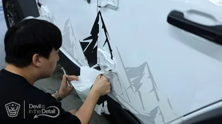 지프 랭글러 커스텀 데칼 제작 및 시공기 / 김포시 마산동
