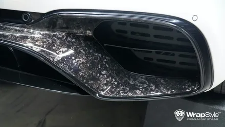 벤츠 s63 amg 쿠페 포인트 카본랩핑 & 크롬딜리트 (크롬죽이기) [랩스타일 코리아] / 김포시 마산동