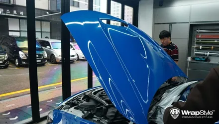 BMW M4 cs 이노즈텍 라구나 블루 전체랩핑 시공후기 / 김포시 마산동