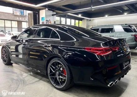 벤츠 CLA 45 amg s, 크림슨 레드 랩핑은 아이리스텍 입니다. / 김포시 마산동
