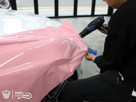 벤츠 CLS300d 고광택 랩핑 이노즈텍 체리블라썸 / 김포시 마산동