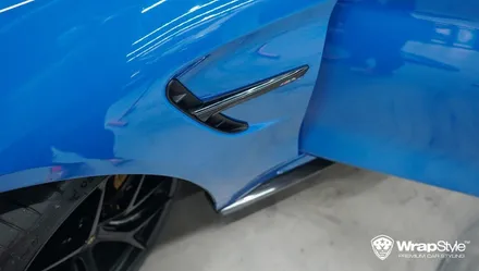 BMW M4 cs 이노즈텍 라구나 블루 전체랩핑 시공후기 / 김포시 마산동
