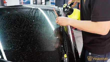 김포랩핑 벤츠 CLS53 amg 전체랩핑 이노즈텍 초크 그레이 / 김포시 마산동