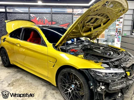 BMW M4 나르도 그레이 전체랩핑, 골드에서 그레이로!! / 김포시 마산동