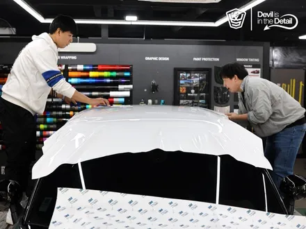 BMW 미니 컨트리맨 랩핑 가이드! 루프스킨, 사이드미러 랩핑 / 김포시 마산동