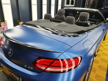 부산자동차랩핑 벤츠 c43 amg 카브리올레 전체랩핑 / 부산 강서구 범방동