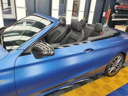 부산자동차랩핑 벤츠 c43 amg 카브리올레 전체랩핑 / 부산 강서구 범방동