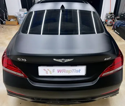 [WRapTist] 김포랩핑,일산랩핑,파주랩핑,강화도랩핑 랩티스트!!! 제네시스G70 전체랩핑 / EUROMASTER 캐스팅 매트 블랙 / 김포시 양촌읍
