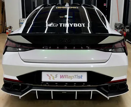 [WRapTist] 김포랩핑,일산랩핑,파주랩핑,강화도랩핑 랩티스트! 현대 아반떼 cn7 전체랩핑 / Tinybot 글로스 오로라보리앨리스 화이트 / 김포시 양촌읍