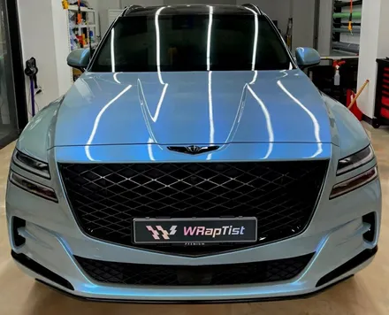 [WRapTist] 김포랩핑,일산랩핑,파주랩핑,강화도랩핑 랩티스트!!! 제네시스 GV80 전체랩핑 /  Tinybot 스페이스캔디 그레이 투 블루 / 김포시 양촌읍