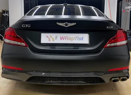 [WRapTist] 김포랩핑,일산랩핑,파주랩핑,강화도랩핑 랩티스트!!! 제네시스G70 전체랩핑 / EUROMASTER 캐스팅 매트 블랙 / 김포시 양촌읍