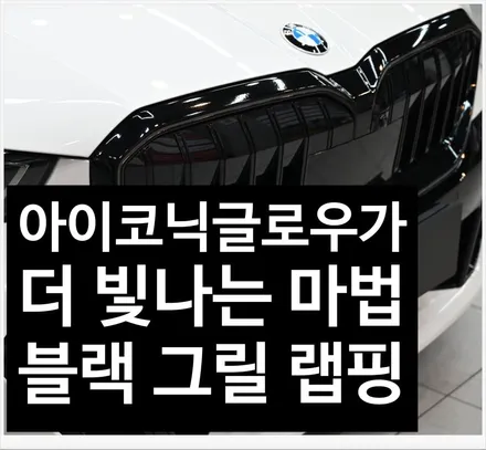 BMW 5시리즈 완성은 블랙! 그릴 랩핑으로 완성하는 시크한 드레스업! / 수원시 영통구 원천동