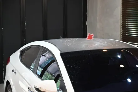 아반떼 루프스킨 필름 제거 과정 리뷰! / 수원시 영통구 원천동