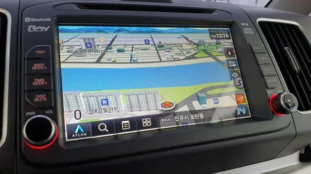 진주 내비게이션 매립 장착 아틀란 3D에 휴대폰 연동 양방향터치 미러링 까지 / 진주, 창원, 순천