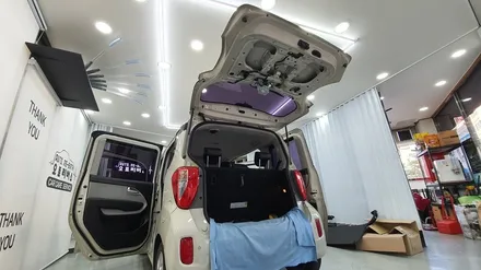 진주 내비게이션 매립 장착 아틀란 3D에 휴대폰 연동 양방향터치 미러링 까지 / 진주, 창원, 순천