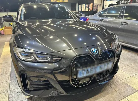 부산 bmw 튜닝 i4차량에 무스웨이 bmw 스피커 순정어라운드뷰 크리스탈 4종 세트 시공 완료 / 부산 동래, 양산