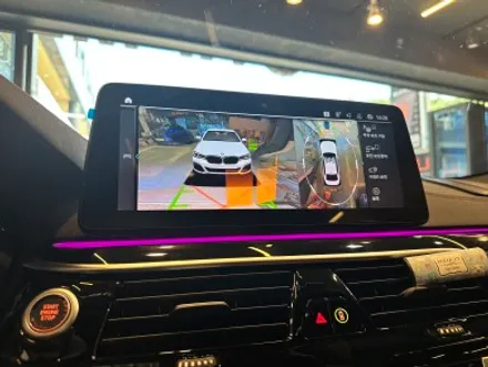 부산 BMW G30 530E 520i 520D 순정 어라운드뷰 서라운드뷰 크리스탈기어봉 아이드라이브(조그셔틀) 3종 세트 후기 ! / BMW / 5시리즈 (G30) / 부산 동래구
