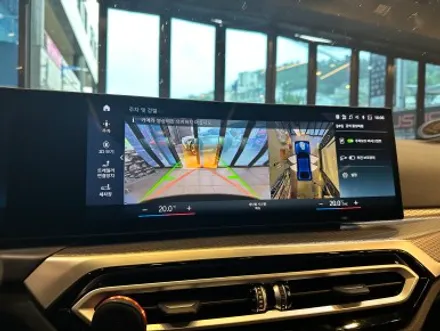 부산 BMW G26 i4 순정 어라운드뷰(서라운드뷰) 크리스탈 기어봉 아이드라이브 스타트/볼륨 버튼 시공으로 차량 업그레이드 하기! / BMW / i4 / 부산 동래구