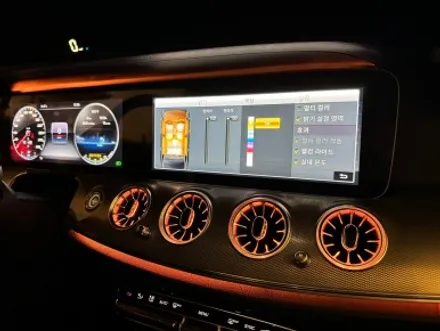 부산 W213 E300 미드레인지 엠비언트 와이드콕핏 디지털 클러스터 시공 후기 :) / 벤츠 / E-클래스 W213 / 부산 동래구