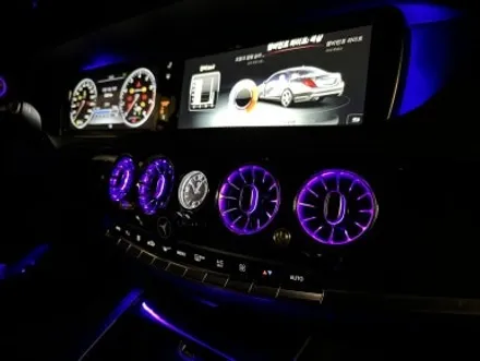 부산 W222 S500 벤츠 송풍구 엠비언트 1.2열 3D 전동 부메스터 패키지 시공으로 실내 분위기 업그레이드 시키기! / 부산 동래, 양산