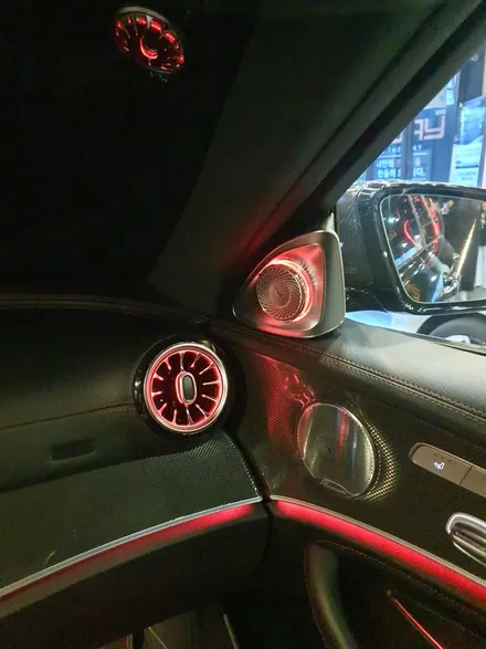 부산벤츠송풍구엠비언트 E43amg 4D부메스터 스피커 튜닝으로 고급스럽게 / 부산 동래, 양산
