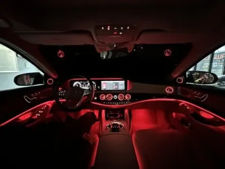 부산 W222 S350 S400 S500 송풍구 엠비언트 1.2열 , 3D 전동 부메스터, 벤츠 전용 AVI MB 100 시공 후기! / 부산 동래, 양산